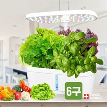수경재배기 가정용 스위스윙거 식물재배기 식물 재배기 채소재배기 LED 수경 (6구형), 상세페이지 참조