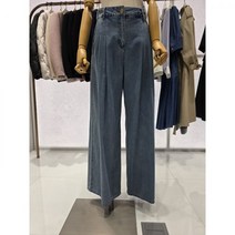CC콜렉트 핀턱 디테일 와이드 데님 팬츠 E232PSA149(3355118) 백화점