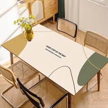 폴라도레 방수 PVC 가죽 식탁보 4인 6인용 빈티지 테이블보, 3.4인용(130x80cm), 13.모든순간