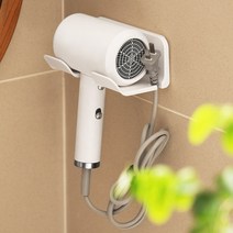 시나몬샵 홀더형 헤어 드라이기 거치대 걸이 화이트 1개, 단품