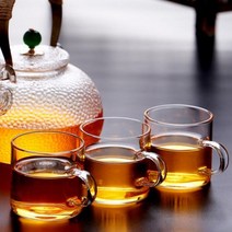 조박사 [조박사] [로하티]쁘띠 내열유리 찻잔 6p세트 다도 티잔세트, X기본