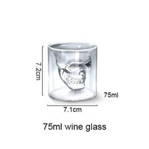 언더락잔 스트레이트 싱글몰트 잔 샷 온더락 크기 컵 샷 칵테일 유리 크리스탈 고블렛, 75ml