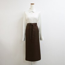 쿡셰프 폴리 허리앞치마 8종 (택1), 80cm, 브라운, 1개