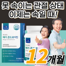 메가 콘드로이친 큰드로이친 콘드로이칭 콘트로이친 콘드로이틴 콘드로친 콘드리친 무릎 무룹 어깨 허리 손목 관절 연골발목 노인 주부 직장인 중장년층 중년층 장년층 노령자 노령인 보조제, 720정(12개월분)