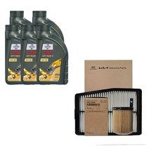 K8 GL3 하이브리드 훅스 플렉스 5 0W20(5L)/SP 순정 필터 엔진오일세트 2M000-L5100, 5000ml