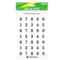 유니온플러스 unionplus 숫자스티커(306/백색) UL-306WH 16mm 1개, 백색