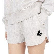 디몬트 23 S/S 이자벨마랑 여성 미파로고 밴딩 숏팬츠(오트밀) SH0022FA A1M78E 23EC