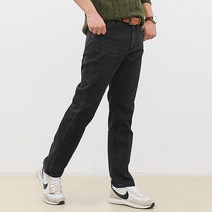 핏콕 남성용 겨울 프리미엄 워시드 워싱 빅사이즈 데님 기모 청바지