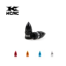 KCNC 자전거 밸브캡 (프레스타 슈레더 바퀴 타이어 튜브 마개), 슈레더 레드, 1개