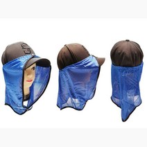 자외선차단 모자부착 두건 가리개 쿨통풍 멀티스카프 UV차단 해변가패션