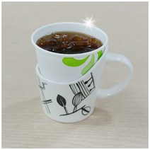 그림그린도자기 흑백도자기종이컵홀더, 그래픽아트