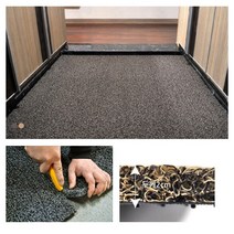 흙먼지제거 현관바닥 간편시공 롤매트 1cm 코일 롤카펫 식당 업소용 출입구발판 우천