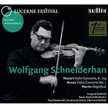 [CD] Wolfgang Schneiderhan 볼프강 슈나이더한 - 모차르트 / 헨체: 바이올린 협주곡 / 마르탱: 마니피카트 (Mozart: Violin...