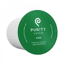 PURITY COFFEE EASE 다크 로스트 저산 유기농 커피 - USDA 인증 특산품 등급 아라비카 1인분 포드 12ct 박스, Purity Ease Coffee Pods