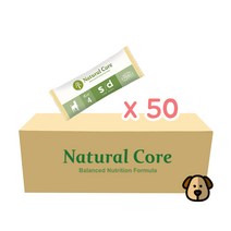 네츄럴코어 에코4 슬림다운 유기농 70% 강아지사료 샘플 (작은입자) 35g 1박스, 50개, 오리