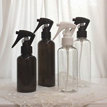 향기에반하다 건스프레이 룸스프레이 용기 검정 플라스틱 방향제 분무기, 200ml투명