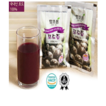 함초롬 순수 100% 천연 과일즙[100ml]포도즙 50팩, 1000개, 100ml