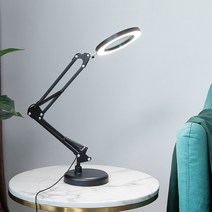 피부확대경 침실 협탁 독서용 작업용 조명 돋보기 확대경 USB 스탠드, 작업용 조명 확대경 USB 독서등