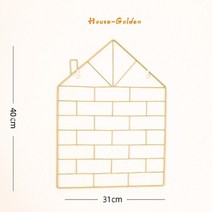 벽걸이 수납 거실 주방 선반 ins 철 격자 장식 사진 하트 모양의 금속 메쉬 diy, 집 황금