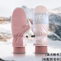 승마장갑 두꺼운 장갑 여성용 겨울 스키 스노우 보드 방수 플러스 벨벳 따뜻한 야외 승마 코튼, 06 6