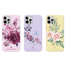 맥로이드 세븐에잇스 수채화 플라워 하드 케이스 갤럭시 S21 S22, 갤럭시S22울트라(S908)_베이지
