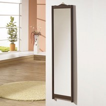 우드웰 벽걸이 하이그로시 래핑 전신경 거울 400 x 1600, 웬지