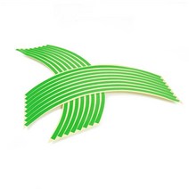 16 스트립 휠 스티커 림 자전거 오토바이 혼다 블랙 스피릿 PCX 125 CBR600F 호넷, 05 green