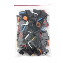 30 개/몫 WH148 전위차계 노브 캡 (구리 코어) 15x17mm 6mm 샤프트 홀 AG2 전원 어댑터 스위치 5 값 * 6PCS, 01 30PCS