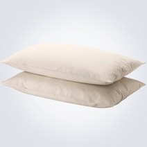 이케아침구 드발라 베개커버 2개 베이지 50x80cm