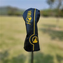 HONMA 골프 혼마 클럽 헤드 커버 드라이버 우드 유틸 보호 커버, A 블랙 UT