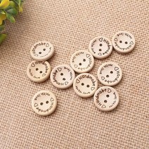 짱패브릭 20mm내추럴우드단추(10개)