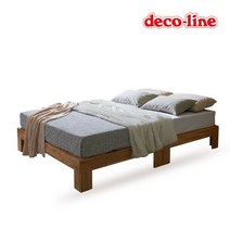 데코라인 코넬 마루형 참죽 원목 침대 프레임 SS DFM065C