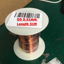 0.13mm - 1.25mm 에나멜 구리 와이어 자석 권선 코일 케이블 무게 100g, OD 0.51mm 51m_CHINA