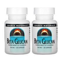 소스네츄럴 베타 글루칸 100mg 30캡슐 2통 인터루킨 식균 작용 소스내츄땡, 30정, 2개