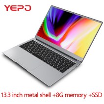 노트북 13.3인치 금속 케이스 n4100 쿼드 코어 8g ram 512gb 256gb 128gb ssd ips 화면 win10 울트라북, 8g 램 128g ssd
