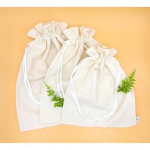 프릴 광목 더스트백 고급 수제 큰사이즈 이너 무지파우치 네트 이너백
