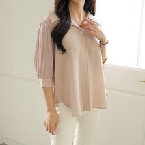 [수키] 소매 주름 블라우스 1098021