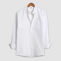 남성용 11컬러 빅사이즈 데일리 옥스퍼드 포켓 카라 긴팔 셔츠
