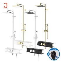 [JCL] 해바라기 선반형 레인샤워 욕조샤워 JO-3000, 크롬화이트