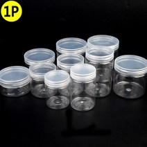 원형 플라스틱 공병 슬라임 비즈 용기 보관용기, 4.8cm - 100ml