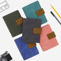 원빈다이어리 2024년 스웨이드 자석시스템 다이어리, 그레이, 노트식