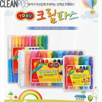 f09 동아 토루 크림파스 24색 P35316 청주문구/미술용품/크레파스/크림파스/크림색연필/베이비칼라/미술놀이/학용품/학습준비물/물감