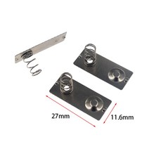 AA 배터리 포지티브 네거티브 변환 스프링 접촉 플레이트 5 번째 스프링용 27x116mm 10 개