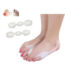 손가락부목 손가락아대 보호대 교정 깁스 발 실리콘 1 쌍 정형 외반 외반 부목 교정기 발가락 분리기 손가락 통증 완화 페디큐어 발 관리 도구