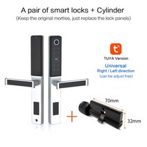 얼굴인식 도어락 코콤 대구 TANK shp-p71 shp-dp940 Tuya-와이파이 앱 스마트 도어락 알루미늄 생체 인식, 11 no lock body