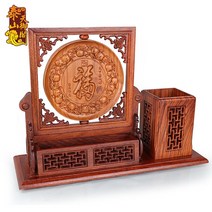 연필꽂이 호두나무 펜꽂이 소품 아이디어 패션 다용도 마호가니 붓걸이 명함꽃이 사무실테이블 인테리어, T02-강희 어필 복자 펜꽂이