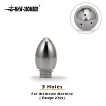 3/4 홀 커피 머신 스팀 노즐 웰홈 도구 액세서리용 스테인레스 스틸 범용 우유 거품 스파우트, 3 holes