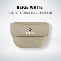 미니쿠퍼 호환 악세사리 꾸미기 원 JCW F54 F55 F56 F57 F60 컨트리맨 클럽맨 카브리오 쿠페 로드스터용 자동차 좌석 틈새 정리 수납함 1 개입, 3.CBeige