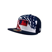 New Era MLB 로고 7월 4일 뉴에라 59fifty 장착 네이비 캡