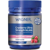 와그너 Wagner Cranberry 크랜베리 울트라 스트렝스 60000mg 60캡슐, 2팩